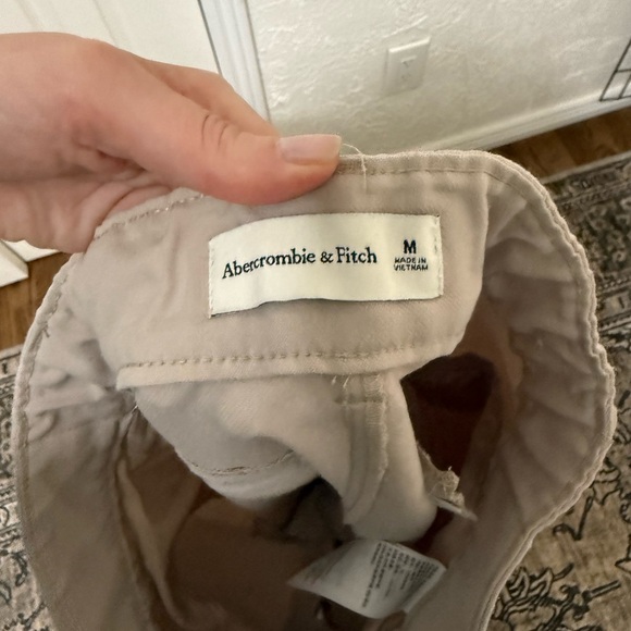 Abercrombie & Fitch Cream Wide-Leg Trousers - Picture 5 of 5